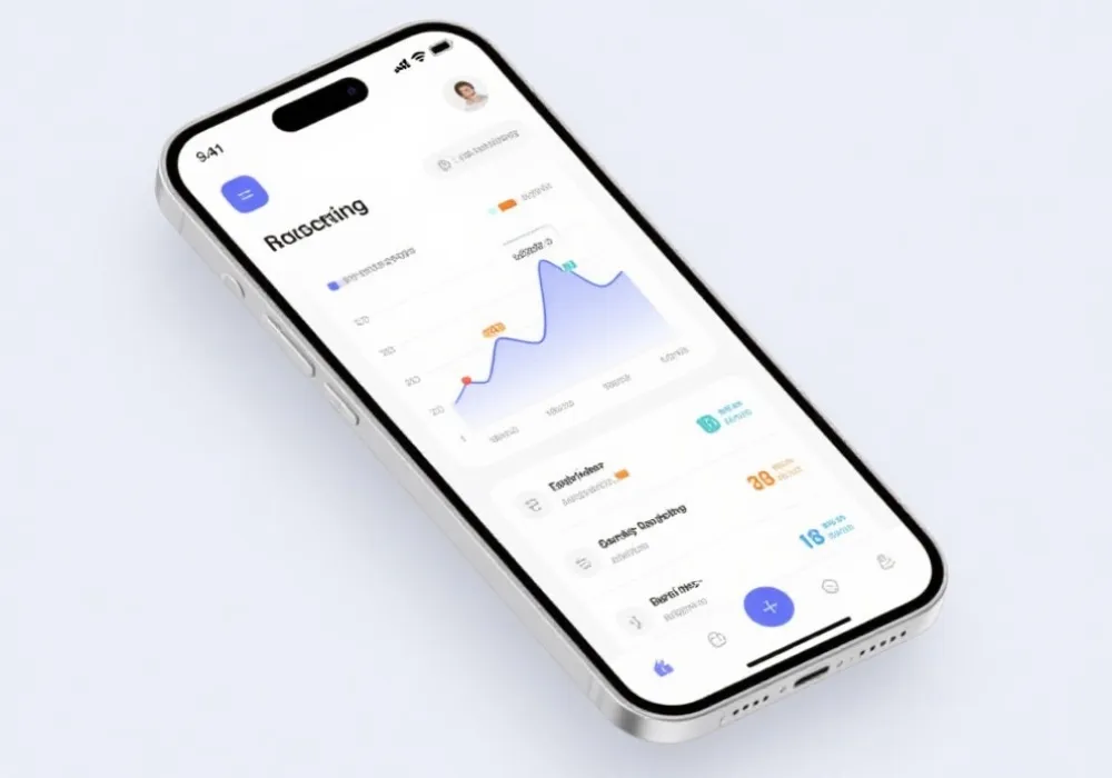 应用界面预览 - 趋势图与计划列表